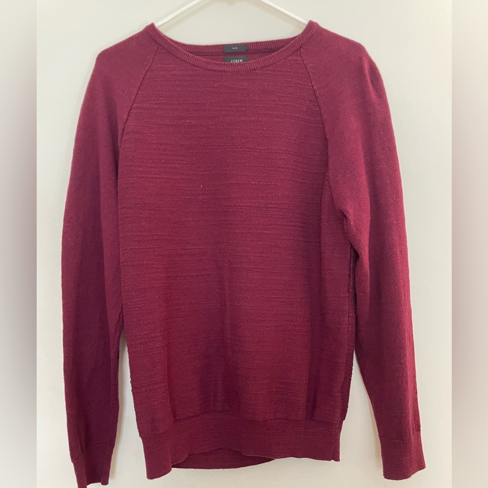 Mens J Crew Sweater. Size Medium. Red